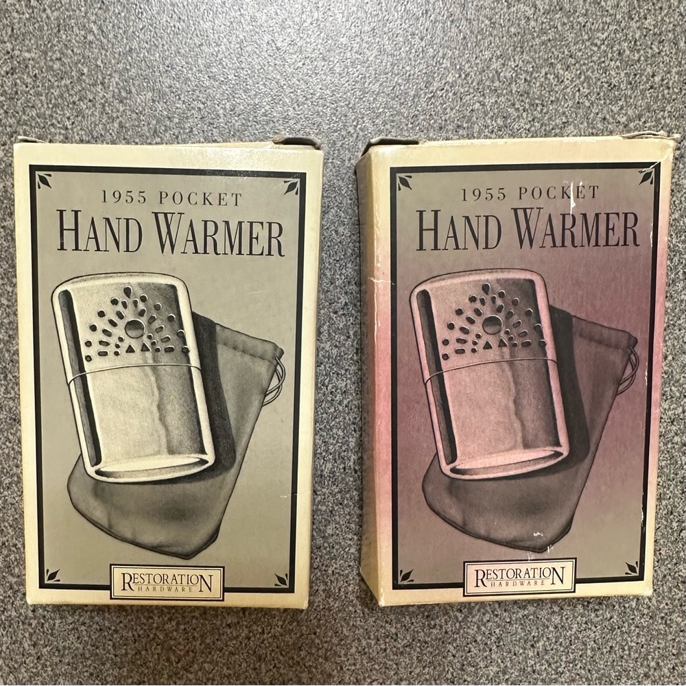 SET OF 2: NWT Restoration Hardware 1955 Pocket Hand Warmer